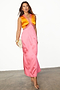 Orange and Pink Sleeveless May Dress