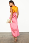 Orange and Pink Sleeveless May Dress