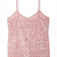 Thumbnail for Pink Sequin Cami Top