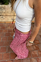 Pink Sequin Dorris Skirt