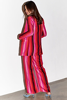 Thumbnail for caption_Model wears Pink Stripe Monaco Blazer  in UK size 8/ US 4