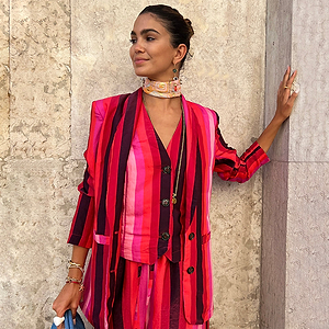 Pink Stripe Monaco Blazer