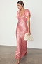 Pink Jacquard Tilda Dress