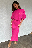 Thumbnail for Pink Tilly Dress Petite