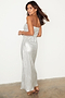 Silver Plisse Luna Dress