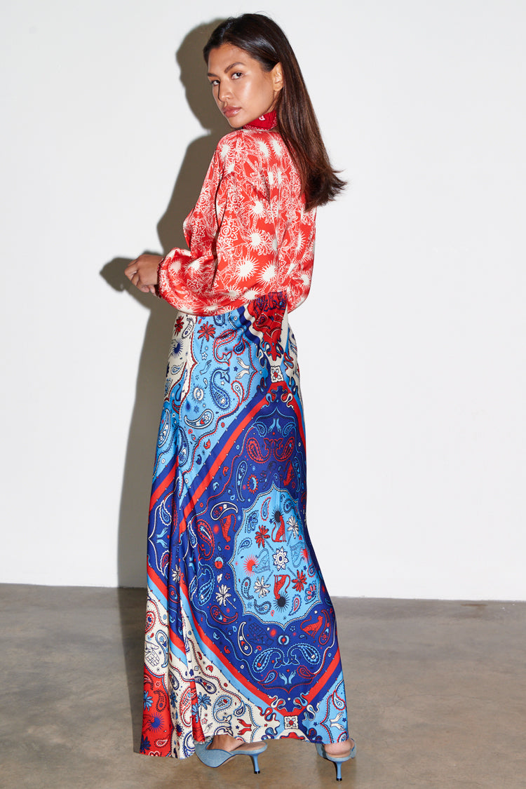Red Bandana Clash Emma Dress