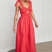 Thumbnail for Red Elspeth Dress Petite
