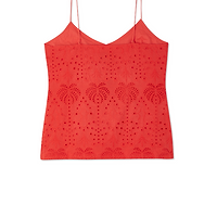 Thumbnail for Red Broderie Cami Top
