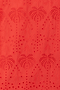 Red Broderie Jaspre Skirt