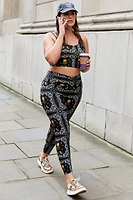 Thumbnail for caption_Model wears  Running Wild Gym Legging in UK size 16/ US 12