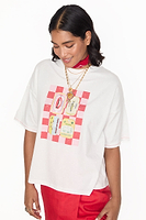 Thumbnail for caption_Model wears Sardine T-shirt in Size M