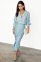 Ice Blue Sequin Jaspre Skirt