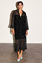 Black Sequin Lila Shirt Dress
