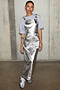 Silver Pinafore Dress