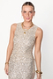 Silver Sequin Tank Top