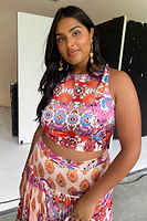 Thumbnail for Model wearing Seraphina Crop Top facing the camera