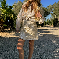 Thumbnail for Shell Mini Wrap Skirt