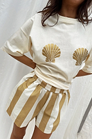 Thumbnail for Gold Shell Boob T-Shirt