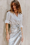 Silver Vegan Leather Jaspre