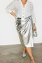 Silver Vegan Leather Jaspre