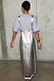 Silver Pinafore Dress
