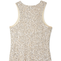 Thumbnail for Silver Sequin Tank Top