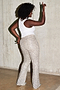 Sequin Flared Trousers
