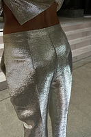 Thumbnail for Model wearing Silver Milo Trouser