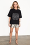 Silver Vegan Leather Shorts