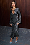 Charcoal Snake Jacquard Maeve Dress