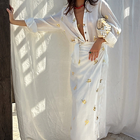 Thumbnail for Gold Snake Jaspre Wrap Skirt