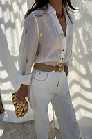 Thumbnail for Gold Snake Miley Shirt