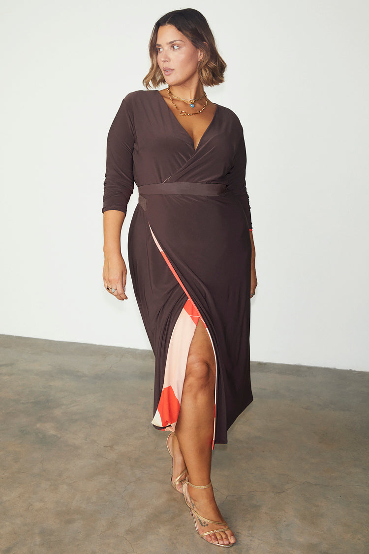 Reversible Sundial Wrap Dress