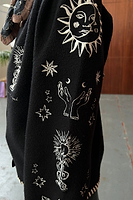 Thumbnail for Model wearing Black Tarot Cardigan