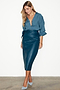 Teal Vegan Leather Jaspre Skirt