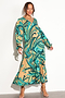 Teal Starburst Smock Dress