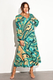 Teal Starburst Smock Dress
