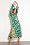 Teal Starburst Smock Dress