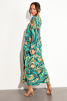 Thumbnail for Teal Starburst Smock Dress