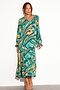 Teal Starburst Smock Dress