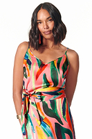 Thumbnail for Model wearing Tropical Cami Top facing the camera