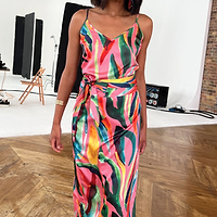 Thumbnail for Model wearing Tropical Cami Top facing the camera