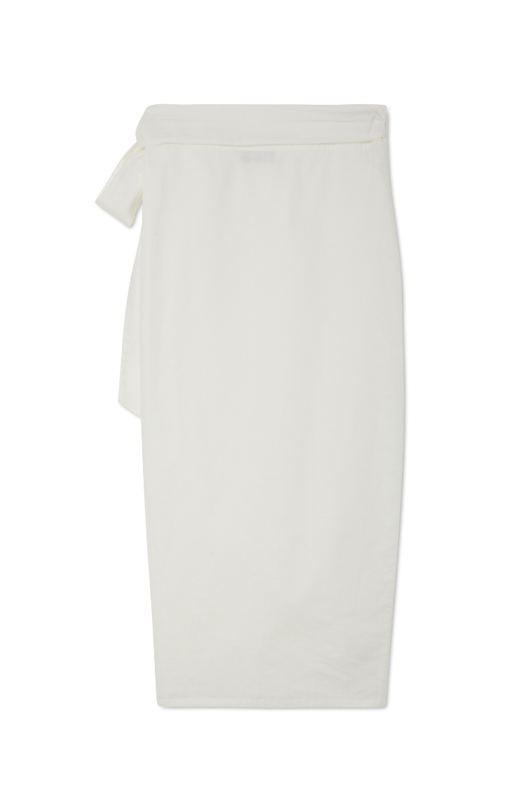 White Linen Jaspre Skirt