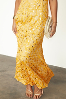 Thumbnail for caption_Model wears Yellow Mosaic May Dress in UK size 10/ US 6