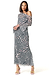 Model wearing Zebra Ophelia Dress standing facing the camera