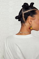 Thumbnail for caption_Model wears Lemon Boob T-shirt in UK size 10/ US 6