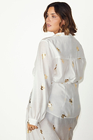 Thumbnail for caption_Model wears Gold Snake Miley Shirt in UK size 10/ US 6