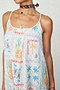 White Island Cross Stitch Maxi Dress