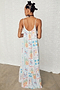 White Island Cross Stitch Maxi Dress
