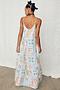 White Island Cross Stitch Maxi Dress